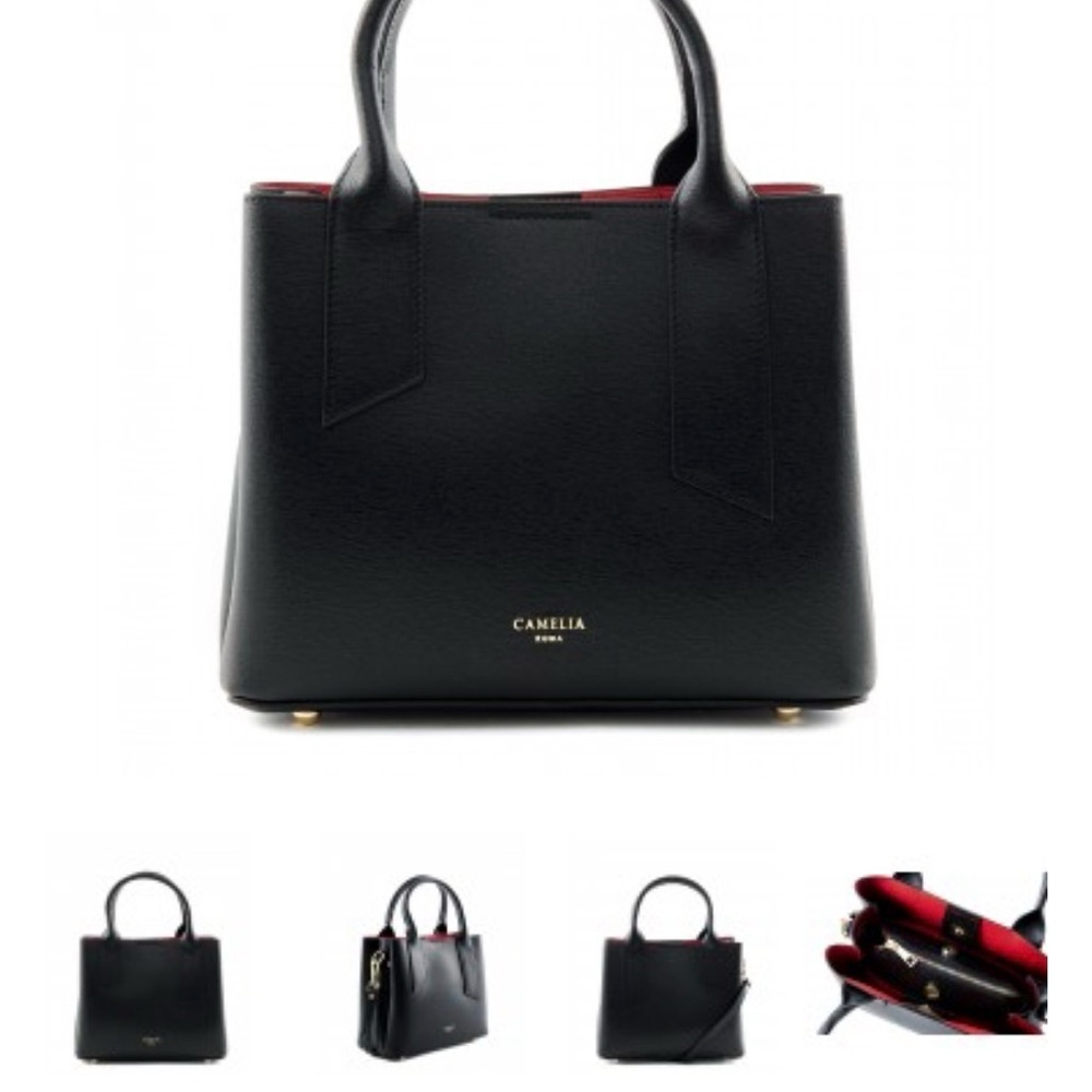 Camelia Roma - Black Leather Bag